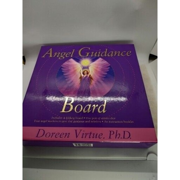 Angel Guidance Board by Doreen Virtue PhD Complete W/ Booklet Dice Board Tokens - Picture 2 of 10